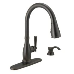 Charmaine Single-Handle Pull-Down Sprayer Kitchen Faucet With Touch2O And ShieldSpray Technologies In Venetian Bronze