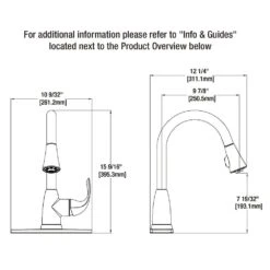 Market Single-Handle Pull-Down Sprayer Kitchen Faucet In Chrome -Alliee Bath And Faucet Shop e85a537deca13d0ed2efdb7e778f3096 1800x1800