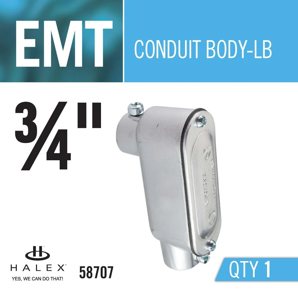 3/4 In. Electrical Metallic Tube (EMT) Set-Screw Conduit Body 5 3/4 In. Electrical Metallic Tube (EMT) Set-Screw Conduit Body - Image 3