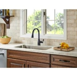 Canton Single-Handle Pull-Down Sprayer Kitchen Faucet In Tuscan Bronze -Alliee Bath And Faucet Shop ead4a92115d2a8c1793a85dcce8ba04f 1800x1800