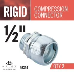 1/2 In. Rigid Compression Connector (2-Pack) -Alliee Bath And Faucet Shop eadd00e239cd3411339dc38de199b299 1800x1800