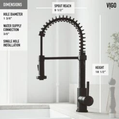 Edison Single-Handle Pull-Down Sprayer Kitchen Faucet With Soap Dispenser In Matte Black -Alliee Bath And Faucet Shop eb7c9808aa7e9a5fd44409aa0f8a9071 1800x1800