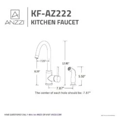 Farnese Single-Handle Standard Kitchen Faucet With Side Sprayer In Oil Rubbed Bronze 22 Farnese Single-Handle Standard Kitchen Faucet With Side Sprayer In Oil Rubbed Bronze -Alliee Bath And Faucet Shop ecc2882e2263ad6853e2bf5205fca014 1800x1800