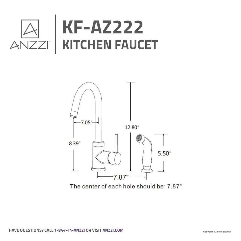 Farnese Single-Handle Standard Kitchen Faucet With Side Sprayer In Oil Rubbed Bronze 9 Farnese Single-Handle Standard Kitchen Faucet With Side Sprayer In Oil Rubbed Bronze - Image 7