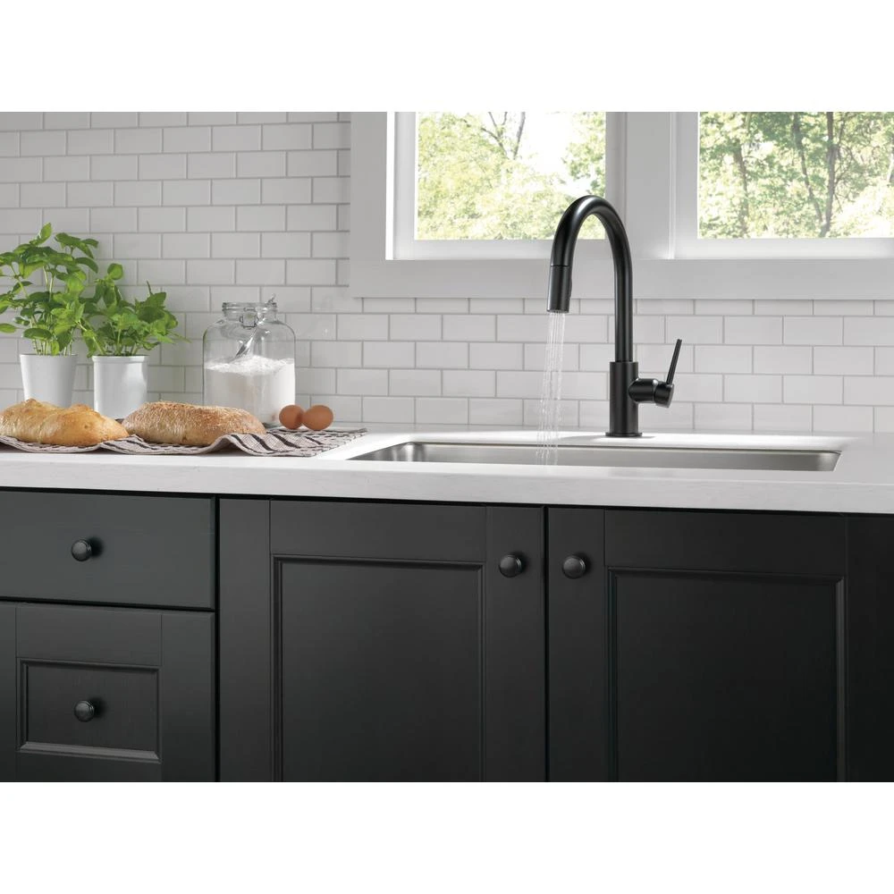 Trinsic Single-Handle Pull-Down Sprayer Kitchen Faucet With MagnaTite Docking In Matte Black 7 Trinsic Single-Handle Pull-Down Sprayer Kitchen Faucet With MagnaTite Docking In Matte Black - Image 5