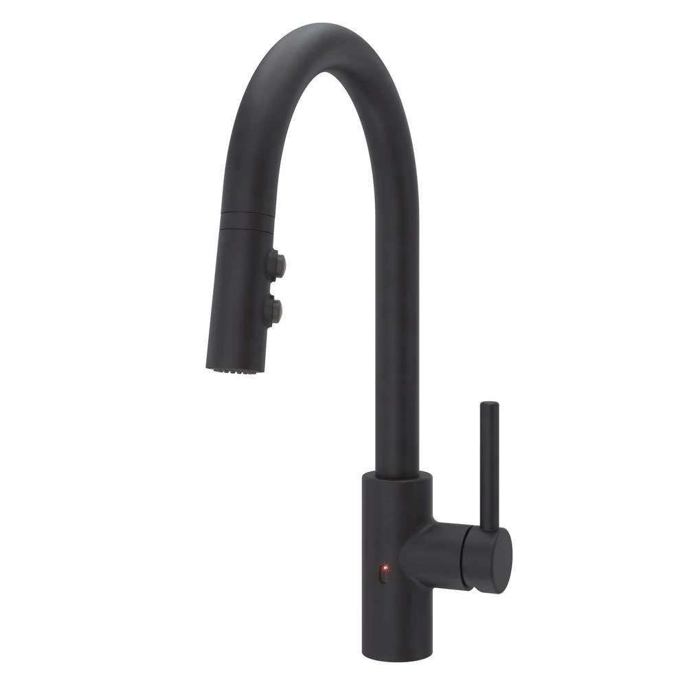 Stellen Single-Handle Electronic Pull-Down Sprayer Kitchen Faucet With React Touchless Technology In Black 3 Stellen Single-Handle Electronic Pull-Down Sprayer Kitchen Faucet With React Touchless Technology In Black