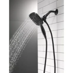 In2ition Two-in-One 4-Spray 6 In. Dual Wall Mount Fixed And Handheld Shower Head In Matte Black -Alliee Bath And Faucet Shop ef6077bd7ac9c14e2f1054afbdf5f536 1800x1800