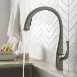 Spot Free Ansel Single-Handle Pull-Down Sprayer Kitchen Faucet In All-Brite Stainless Steel -Alliee Bath And Faucet Shop f1d9a849073d364030b171d743560a9e 1800x1800