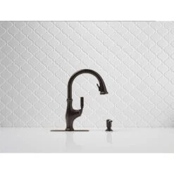 Worth Single-Handle Pull-Down Sprayer Kitchen Faucet In Oil Rubbed Bronze -Alliee Bath And Faucet Shop f205231464991660c1998e59963d686a 1800x1800