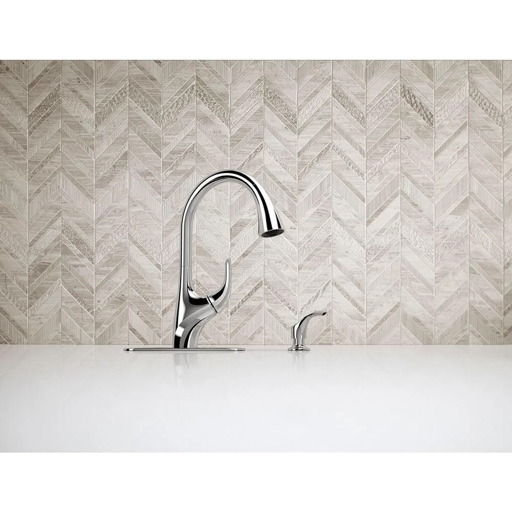 Trielle Single-Handle Pull-Down Sprayer Kitchen Faucet In Chrome 9 Trielle Single-Handle Pull-Down Sprayer Kitchen Faucet In Chrome - Image 7