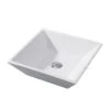 LUXIER Flat Square Bathroom Ceramic Vessel Sink Art Basin In White -Alliee Bath And Faucet Shop f4060abf6a781da21ad94183388e46f3 1800x1800
