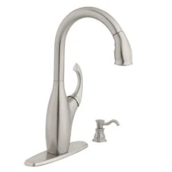 Contemporary Single-Handle Pull-Down Sprayer Kitchen Faucet With Soap Dispenser In Mediterranean Bronze -Alliee Bath And Faucet Shop f66437ddb0987bf9e27948e8c09deacd cce519f1 3c4b 464c 94b9 79dfe2a1e38b 1800x1800