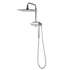 5-spray 12 In. Dual Shower Head And Handheld Shower Head With Body Spray In Chrome