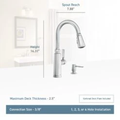 Coretta Single-Handle Pull-Down Sprayer Kitchen Faucet With Reflex And Power Boost In Mediterranean Bronze -Alliee Bath And Faucet Shop f6dedc64bc2879b1d57bb3c540d624d9 1800x1800