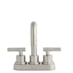 Dorset 4 In. Centerset 2-Handle High-Arc Bathroom Faucet In Brushed Nickel -Alliee Bath And Faucet Shop f857a4c2ffa8f1cd2669c061cce0cf13 1800x1800