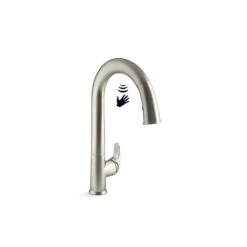 Sensate Single-Handle Touchless Pull Down Sprayer Kitchen Faucet In Vibrant Stainless With DockNetik And Sweep Spray -Alliee Bath And Faucet Shop f92e536188c19caf02ef189f68a4b802 1800x1800