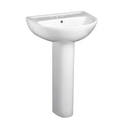 American Standard Evolution Pedestal Combo Bathroom Sink With 4 In. Centers In White