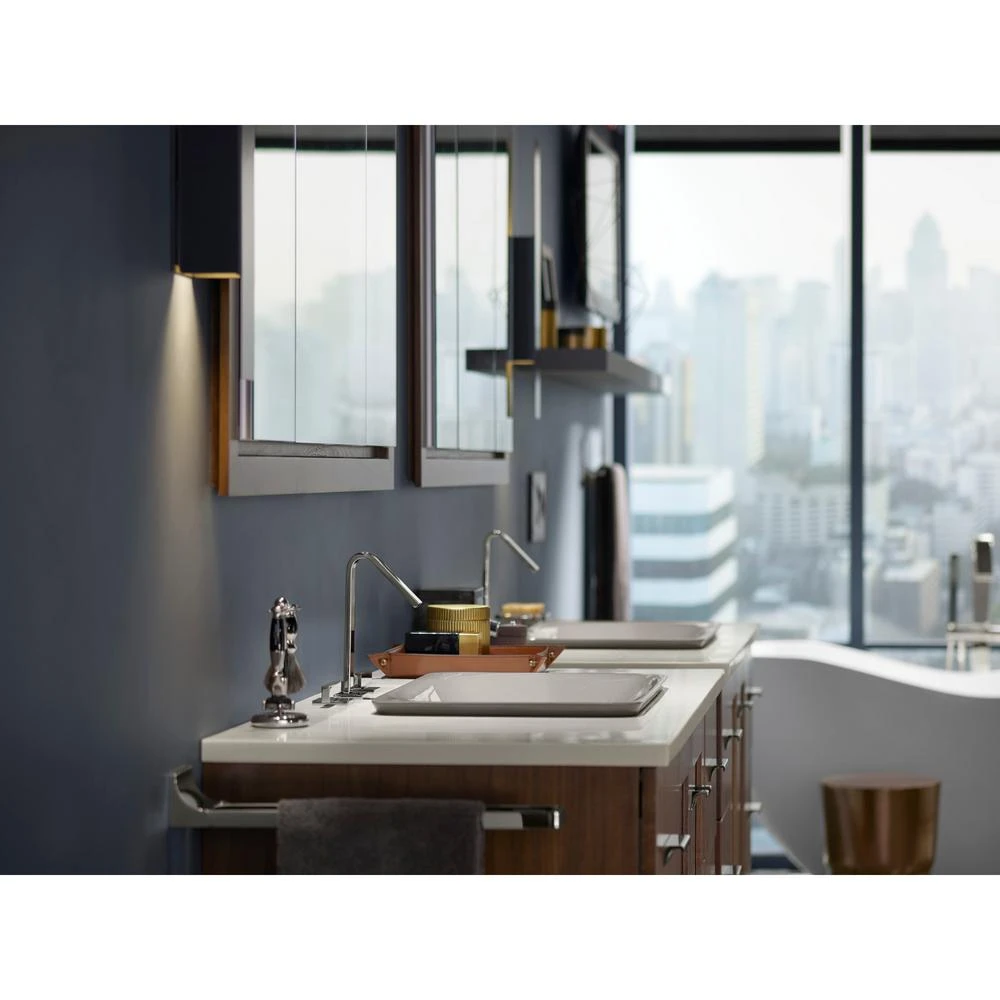 Verdera 40 In. W X 30 In. H Recessed Medicine Cabinet In Anodized Aluminum 12 Verdera 40 In. W X 30 In. H Recessed Medicine Cabinet In Anodized Aluminum - Image 10