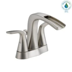 Tolva 4 In. Centerset 2-Handle Bathroom Faucet In Brushed Nickel -Alliee Bath And Faucet Shop ff9c674dc664eb58cc268643d3583553 1800x1800
